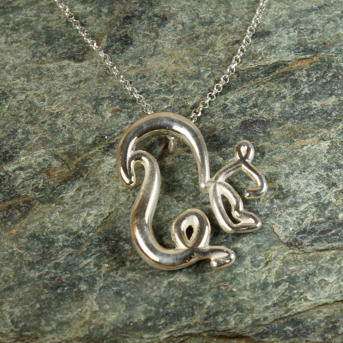 Ardilla Colgante de Plata 925