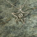Estrella de Mar Colgante de Plata 925